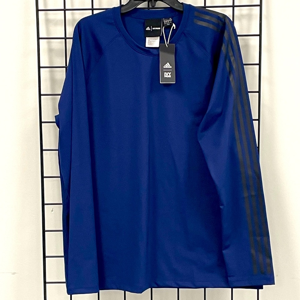 ADIDAS X IVY PARK HALLS OF IVY MIDNIGHT BLUE LONG SLEEVE SHIRT